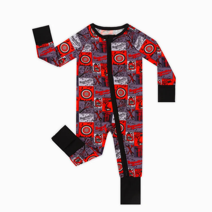 Red-Black Plaid Drive Wheel and Tools Game Zippy