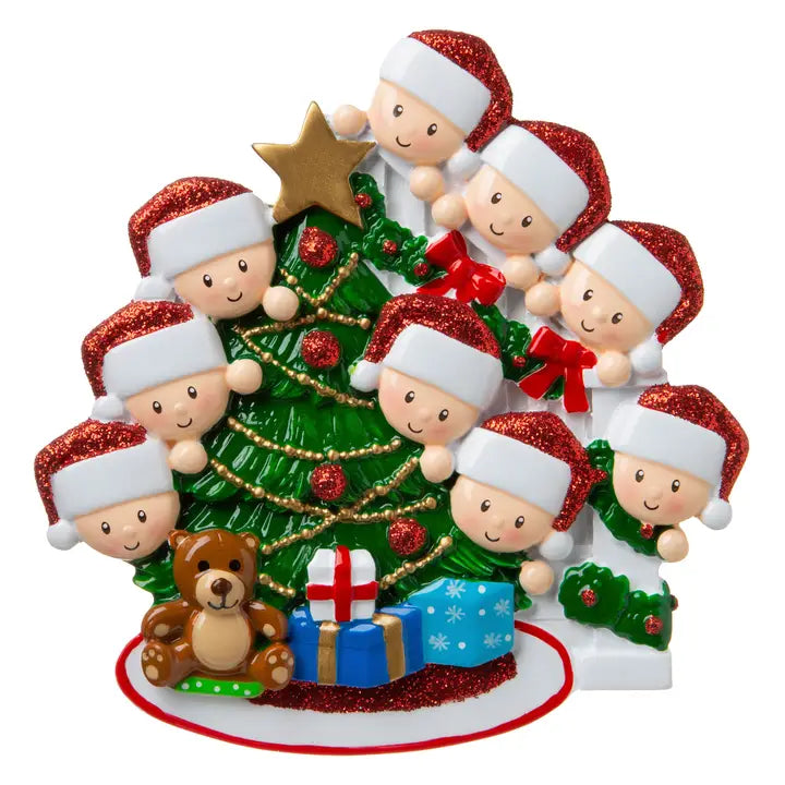 Peeking Behind Tree Family