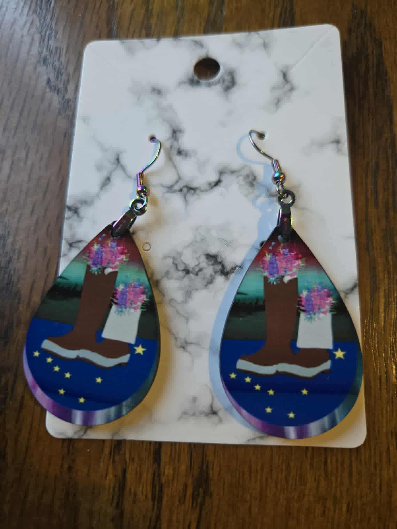 Company Designs Tear Drop Earrings