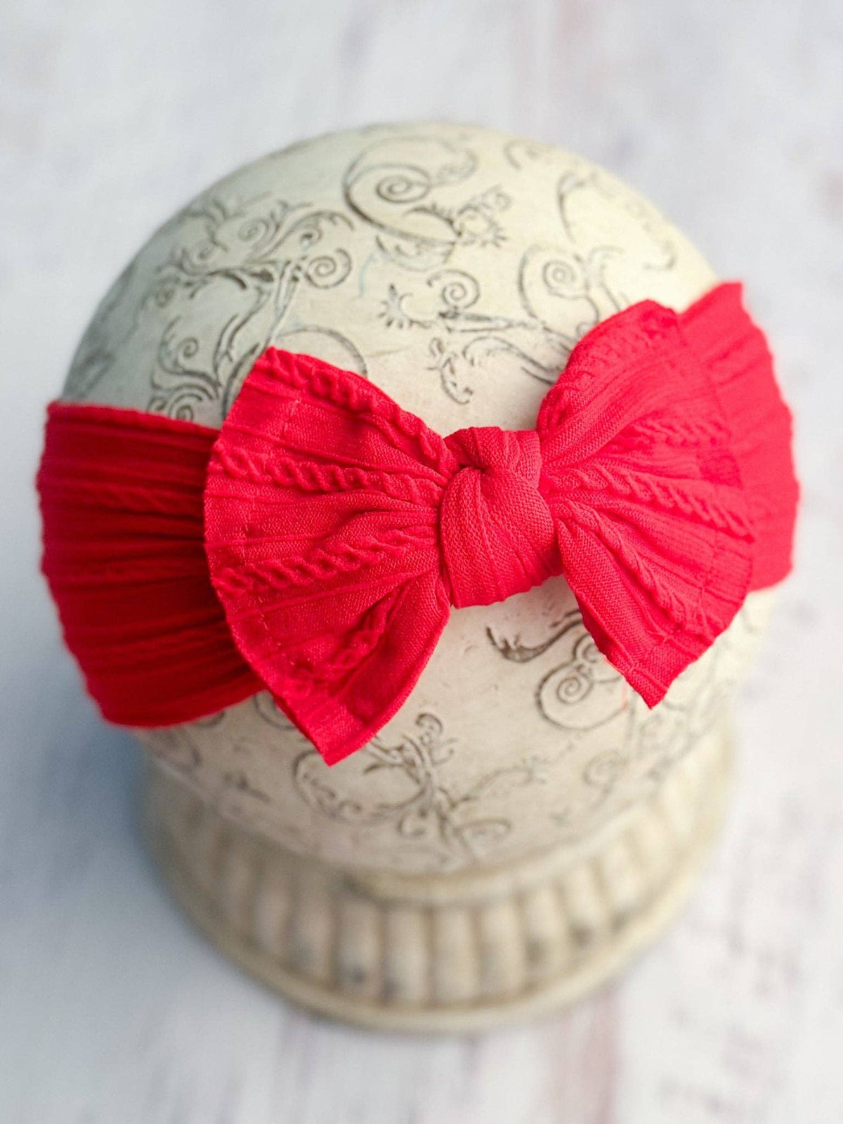 Cable Knit Bow Headbands