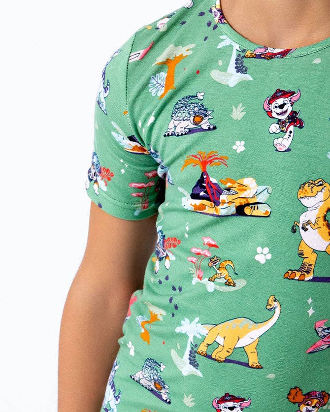PAW Patrol: Dino Island Bamboo Girls' Short Sleeve Dress