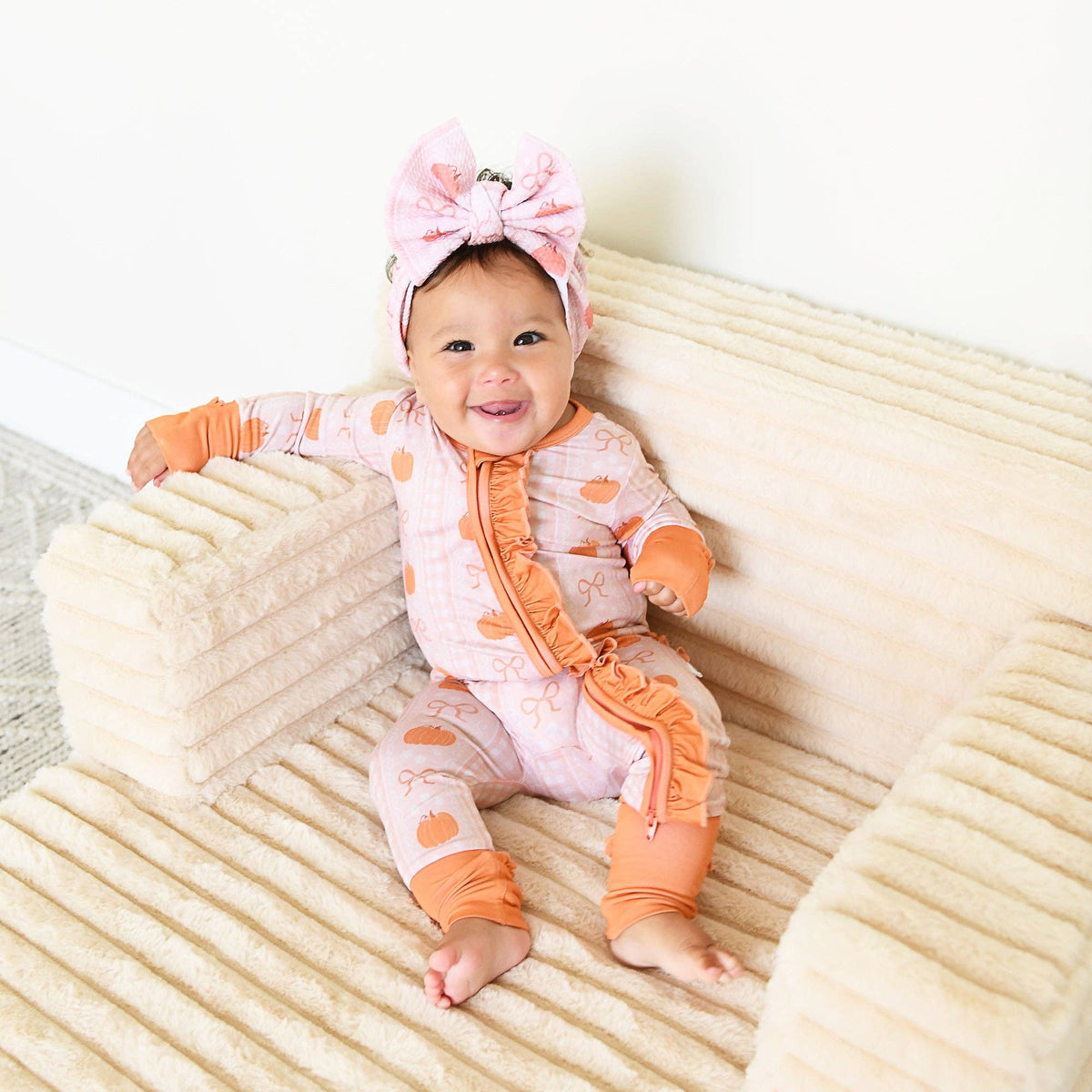 Reagan HEADWRAP Baby Toddler Pumpkin Hair Accessories