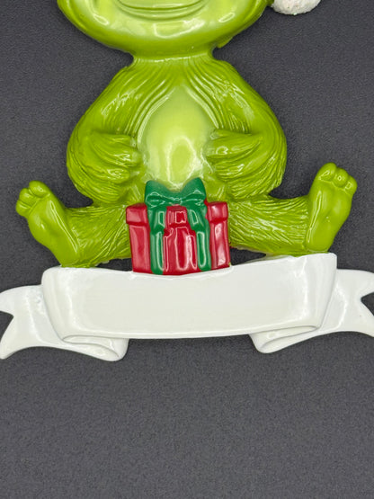 Green Furry Specialty Ornament