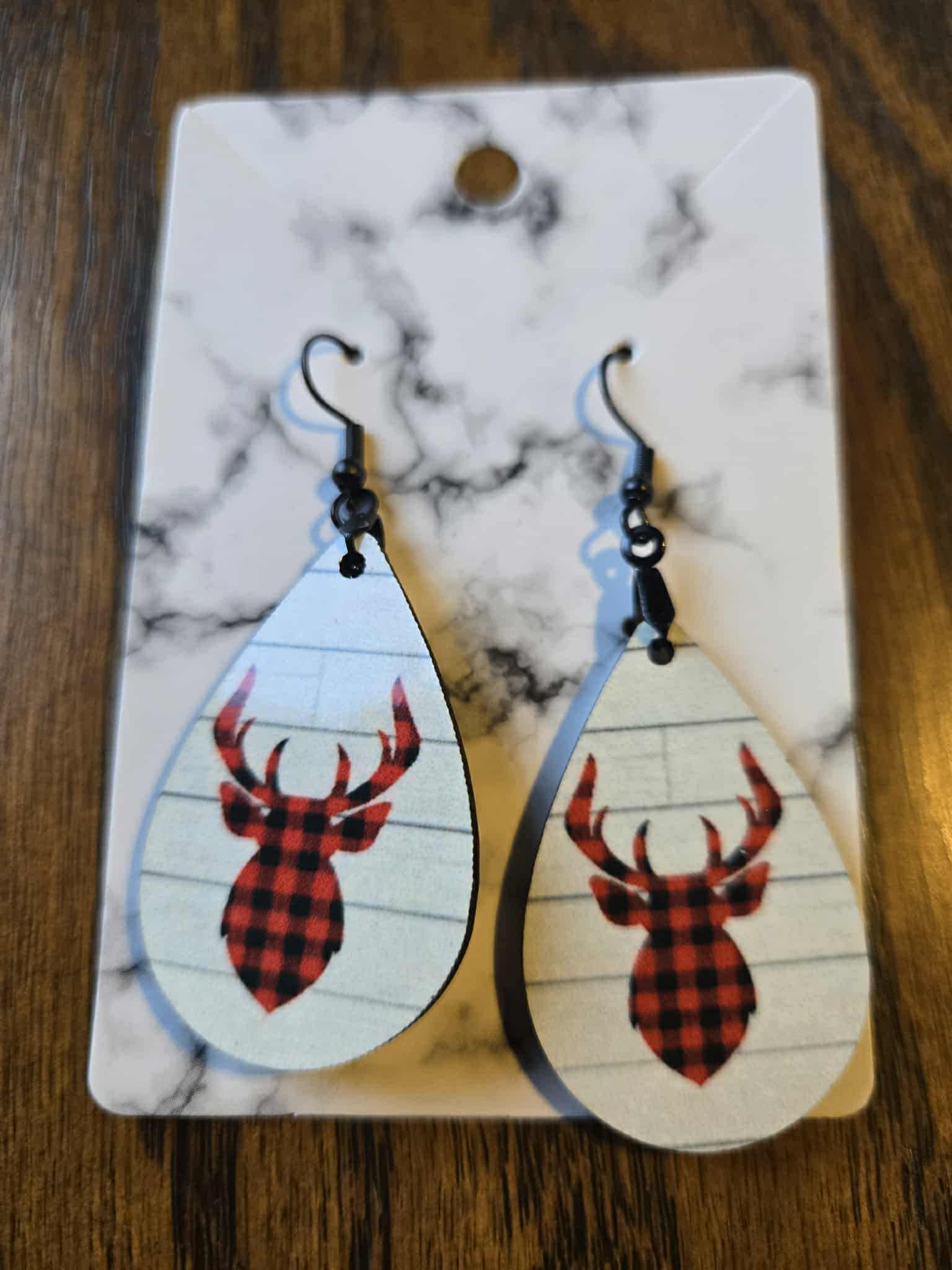 Animal Themed Tear Drop Earrings