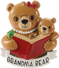 Grandparent Bear Reading Personalized Ornament