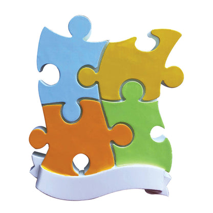 Puzzle Piece Family Personalized Ornament