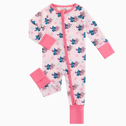 Blue, Pink Stitch Zippy