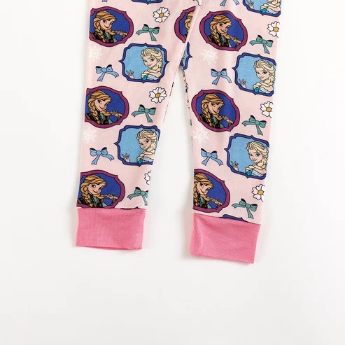 Flower Bow Frozen Sisters 2 Piece Pj Set