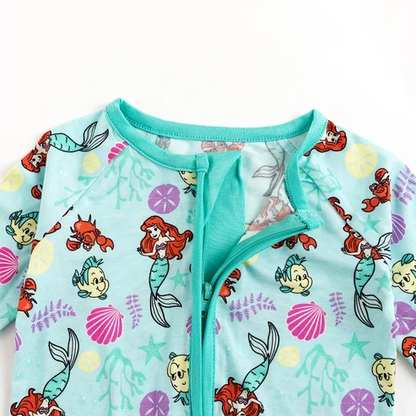 Mermaid and Flounder Zippy