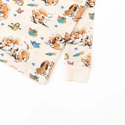 Pups Fox and Butterflies 2 Piece Pj Set