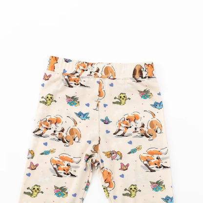 Pups Fox and Butterflies 2 Piece Pj Set