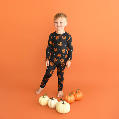 Jack TWO PIECE Bamboo Halloween Pumpkins Outfit