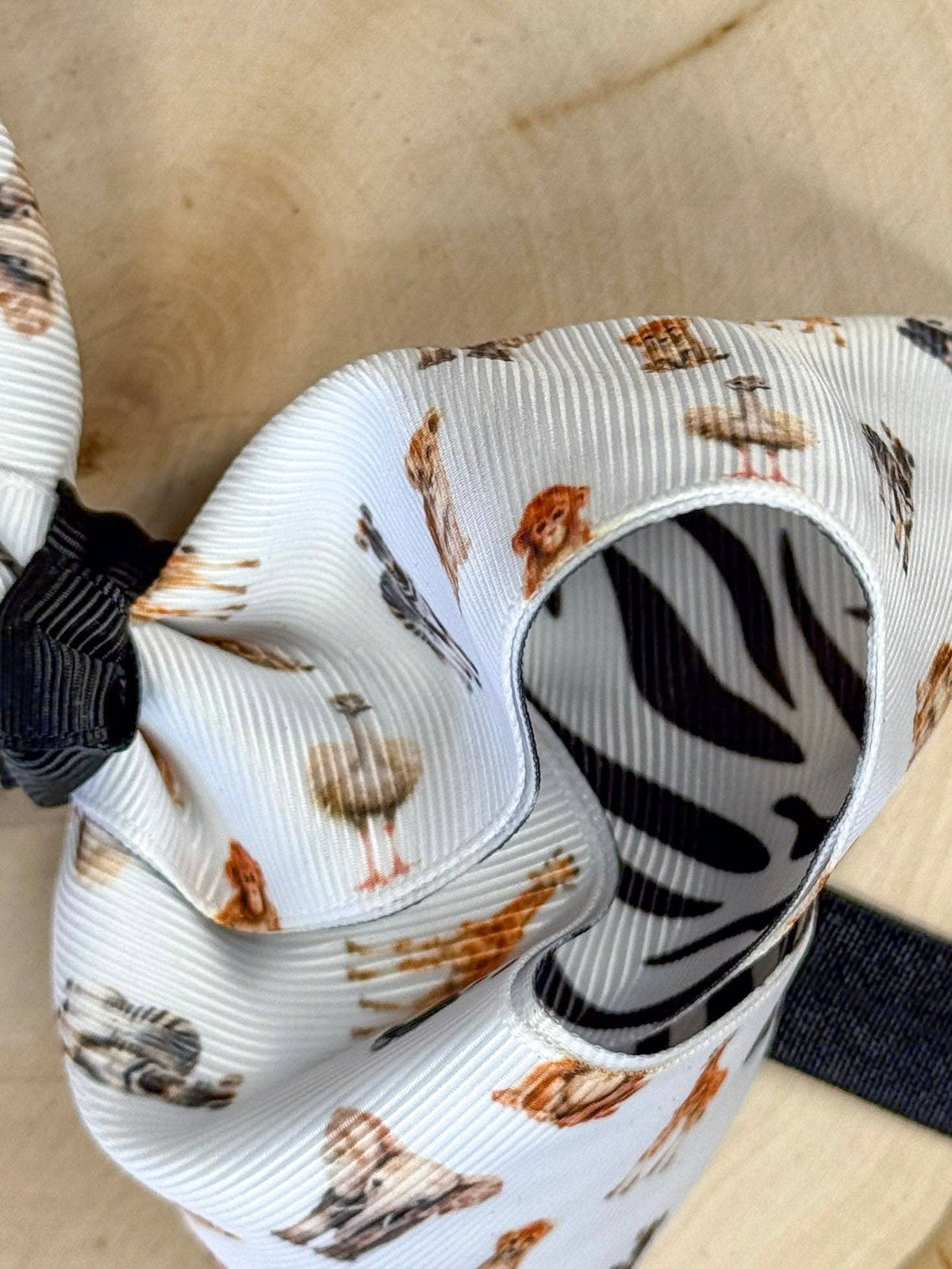 Safari Zoo Animals Classic Hair Bow | Clip or Headband