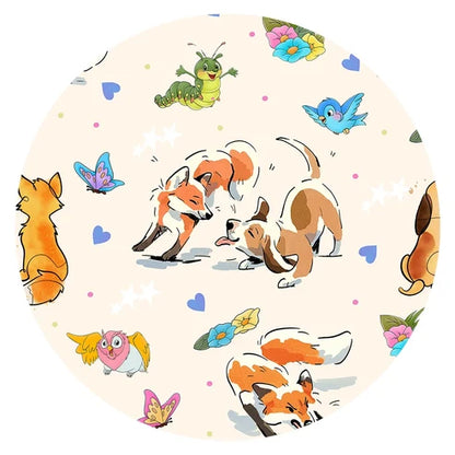 Pups Fox and Butterflies 2 Piece Pj Set