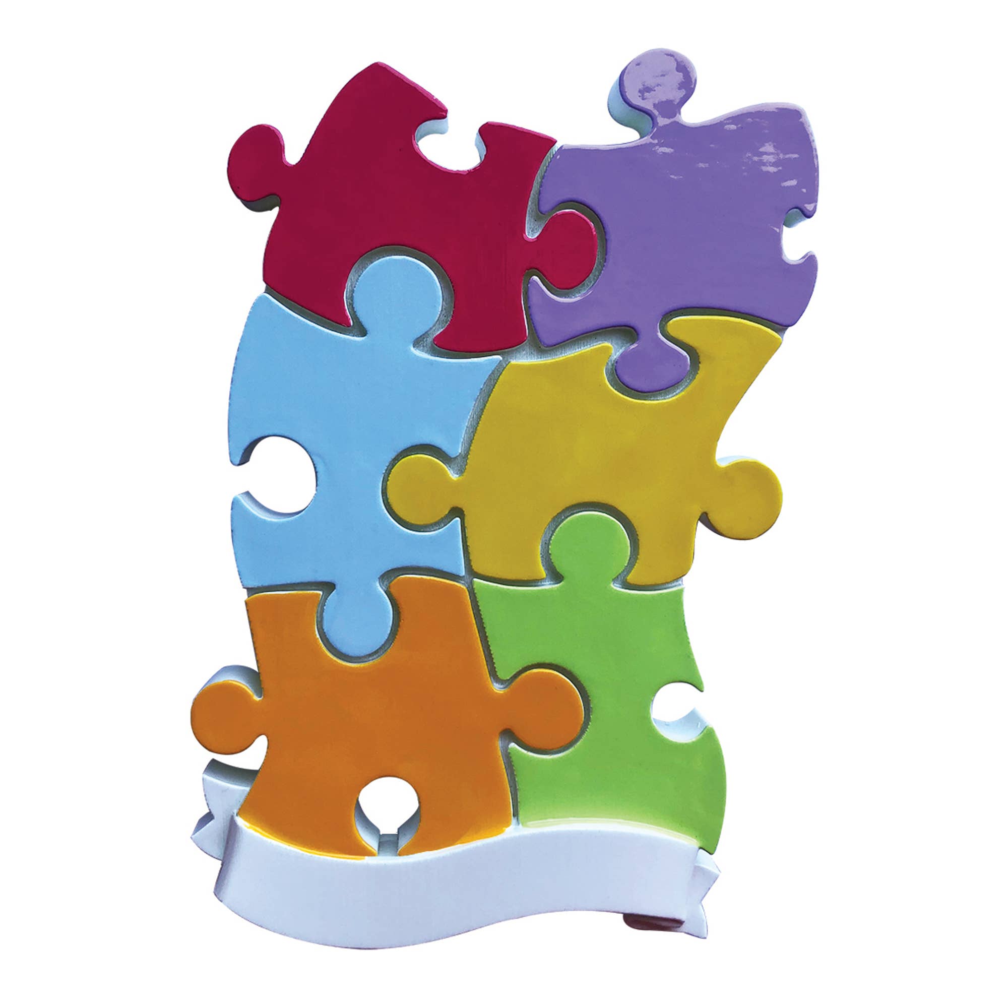 Puzzle Piece Family Personalized Ornament