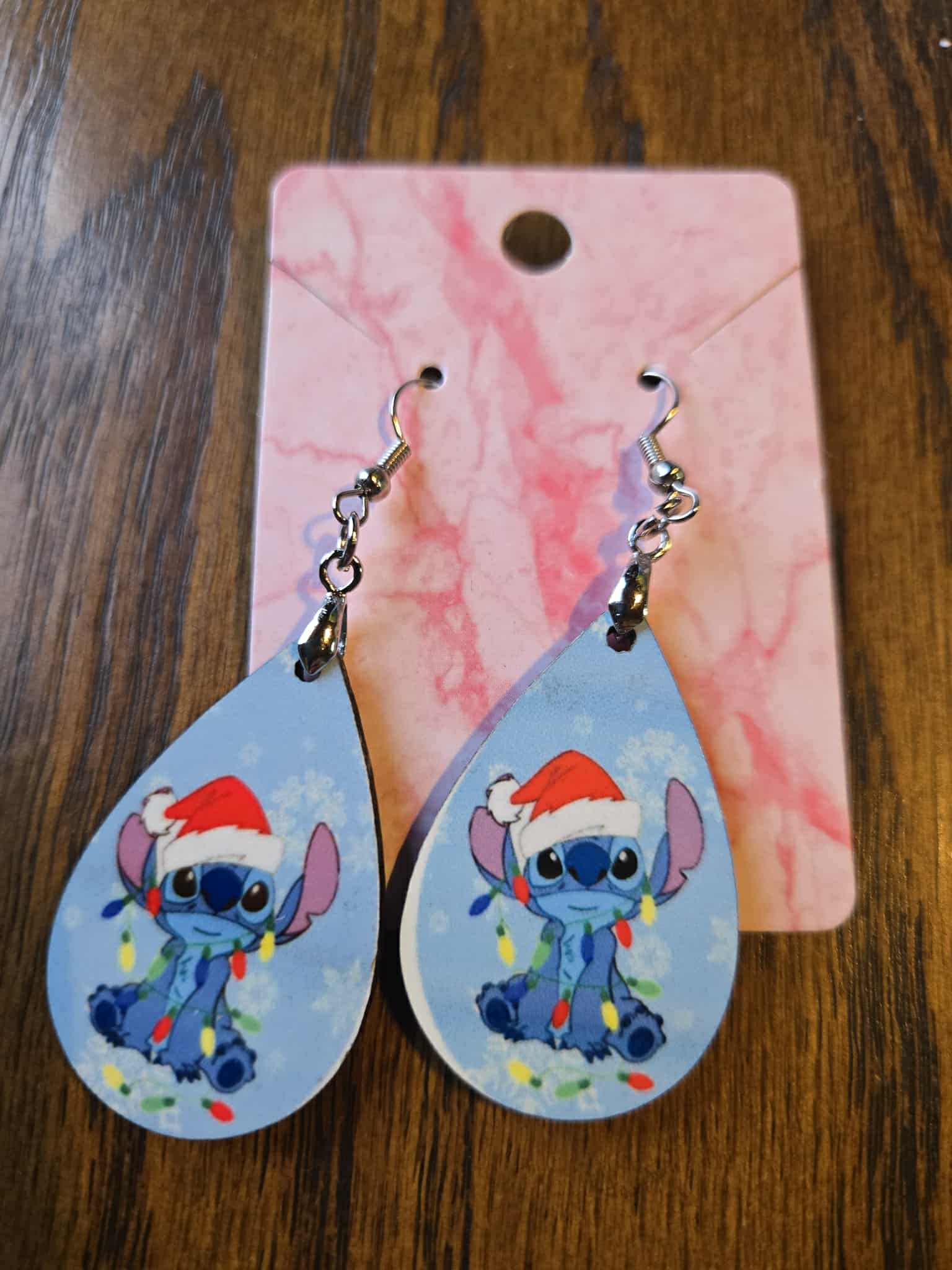 Stitch Tear Drop Earrings