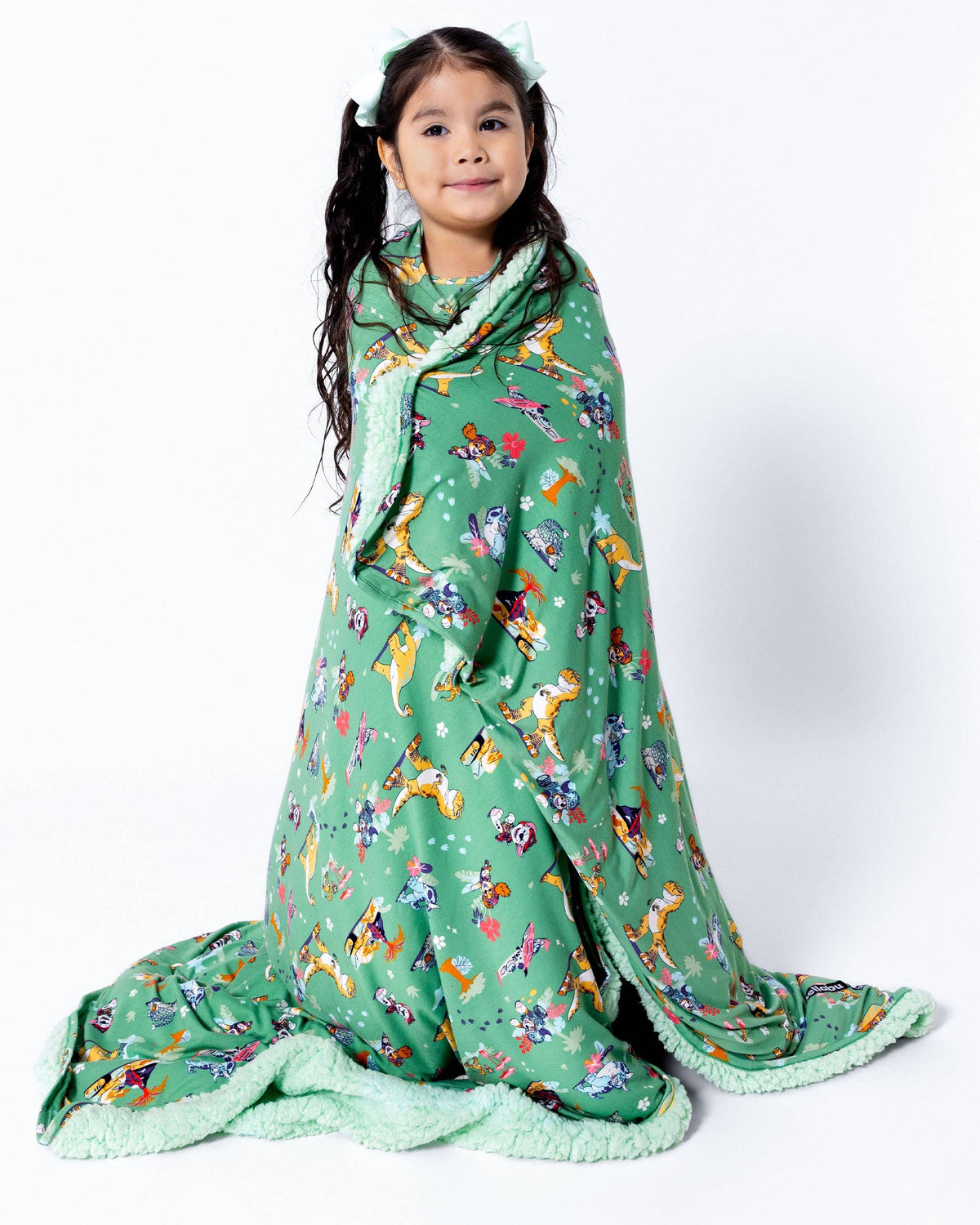 PAW Patrol: Dino Island Bamboo Sherpa Blanket