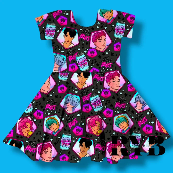 K-Pop Boys Dark Dress