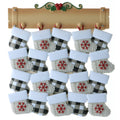 Mantle with 20 Stockings Personalized Ornament