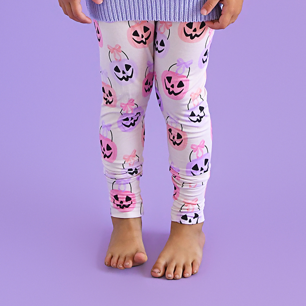 Emmy LEGGINGS Bamboo Halloween Pumpkins Toddler Clothing