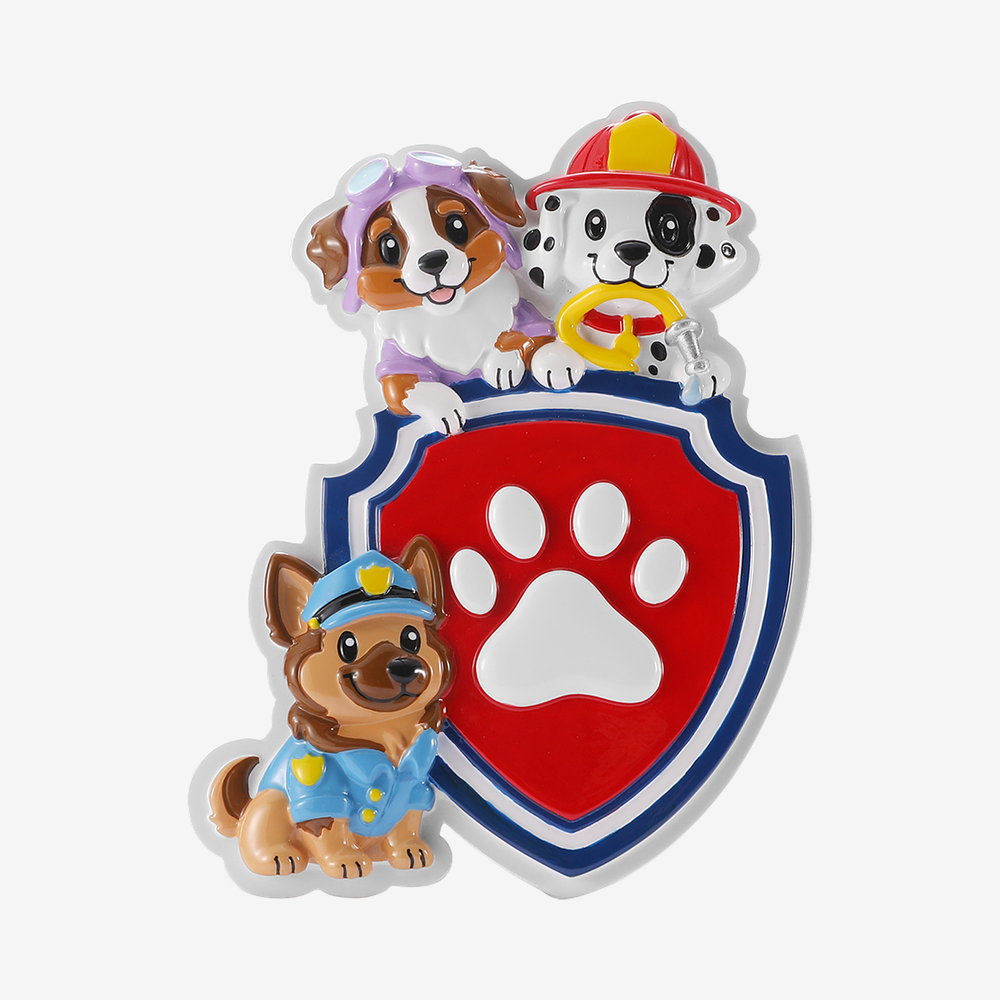 Puppy Rescue Squad Personalized Ornament