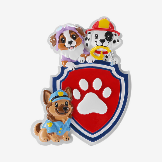 Puppy Rescue Squad Personalized Ornament
