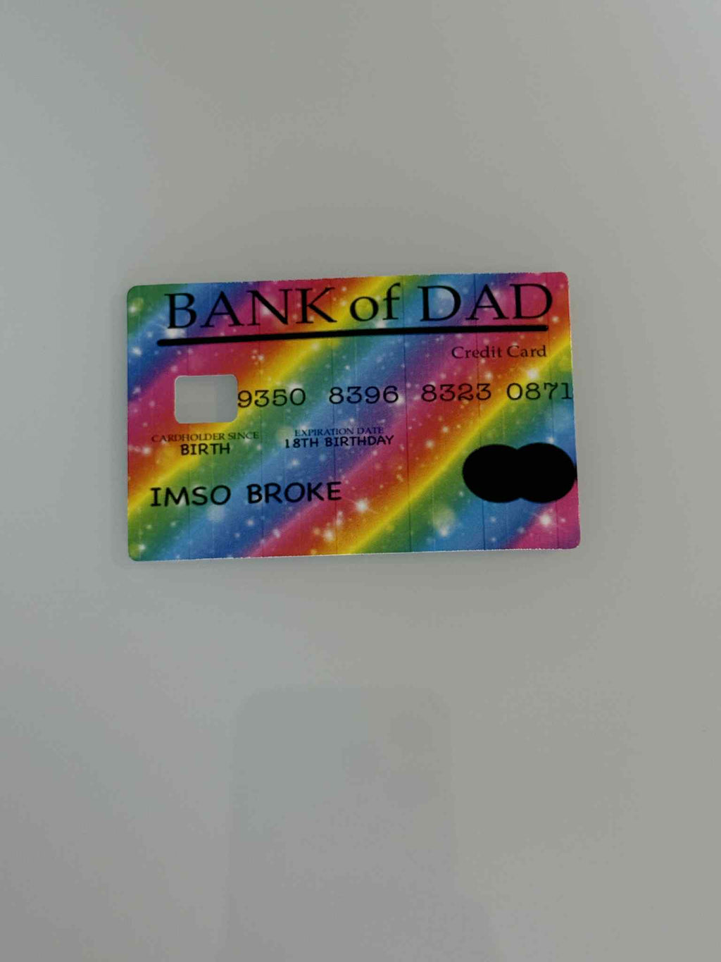 Bank Of Dad Credit Card