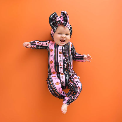 Lydia HEADWRAP Baby Halloween Pumpkins Hair Accessories