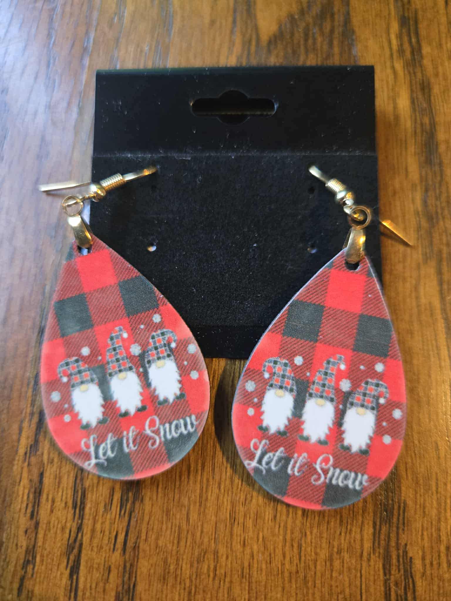 Gnome Tear Drop Earrings