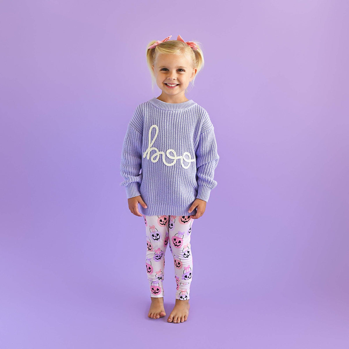 Emmy LEGGINGS Bamboo Halloween Pumpkins Toddler Clothing