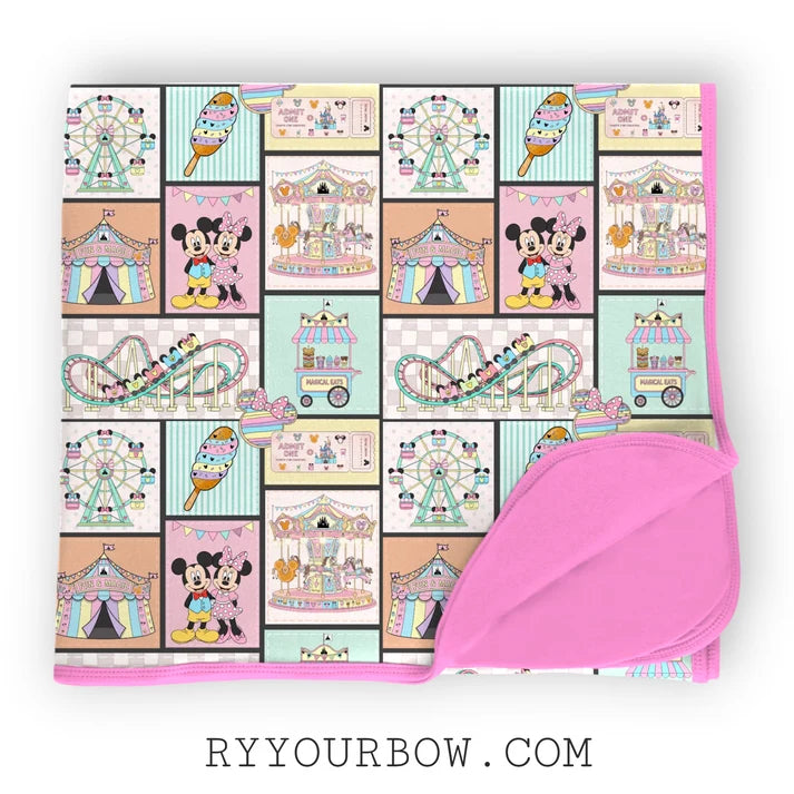 Friend Carnival Bamboo Double Sided Blanket