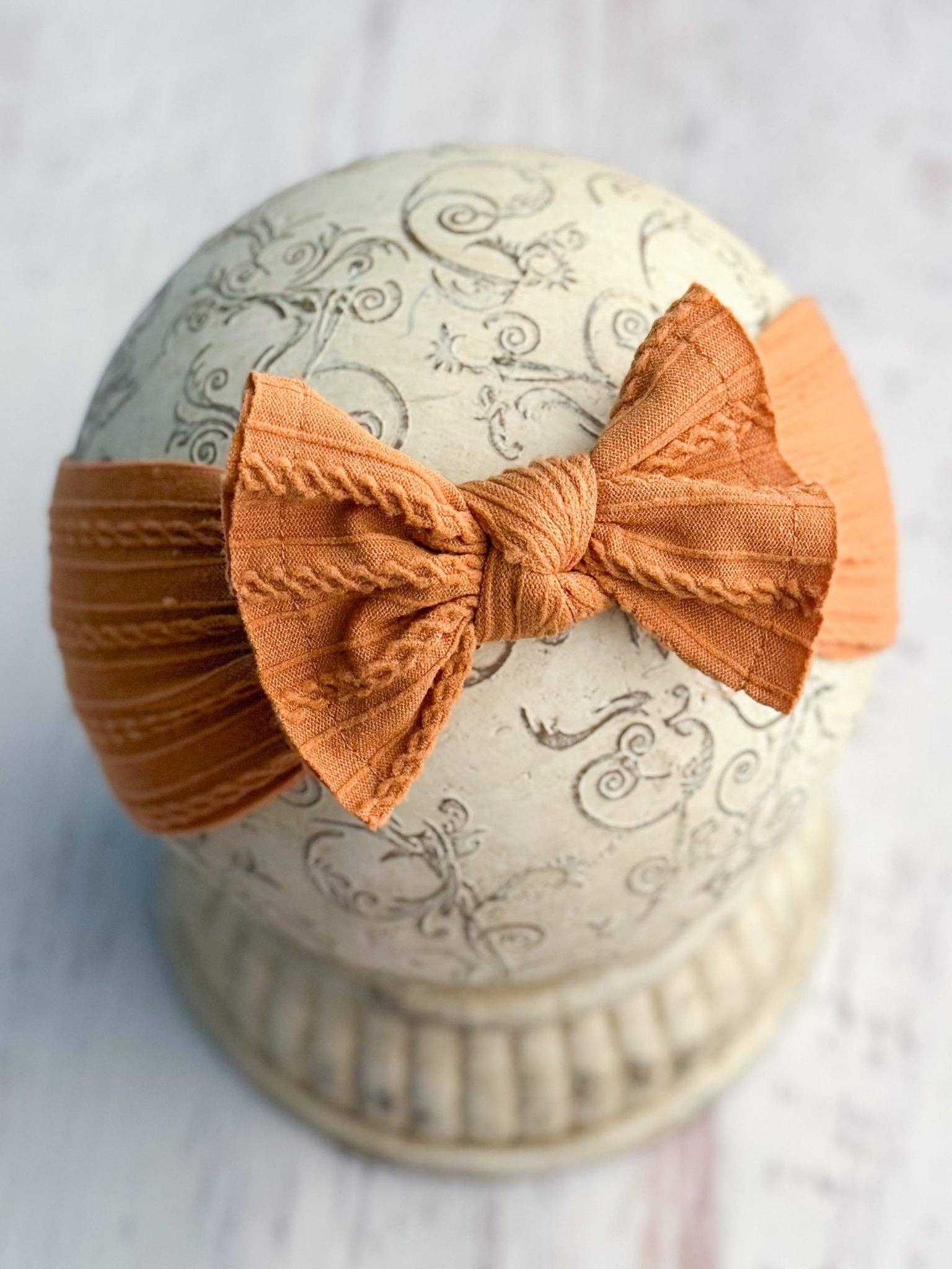 Cable Knit Bow Headbands