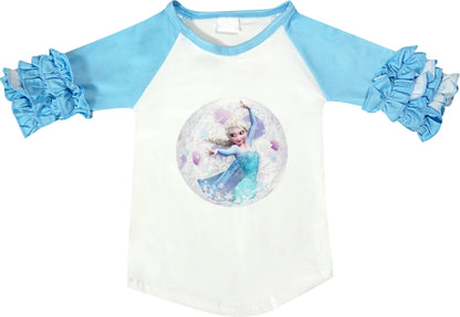 Baby Girl Elsa Frozen Ruffle Outfit Set