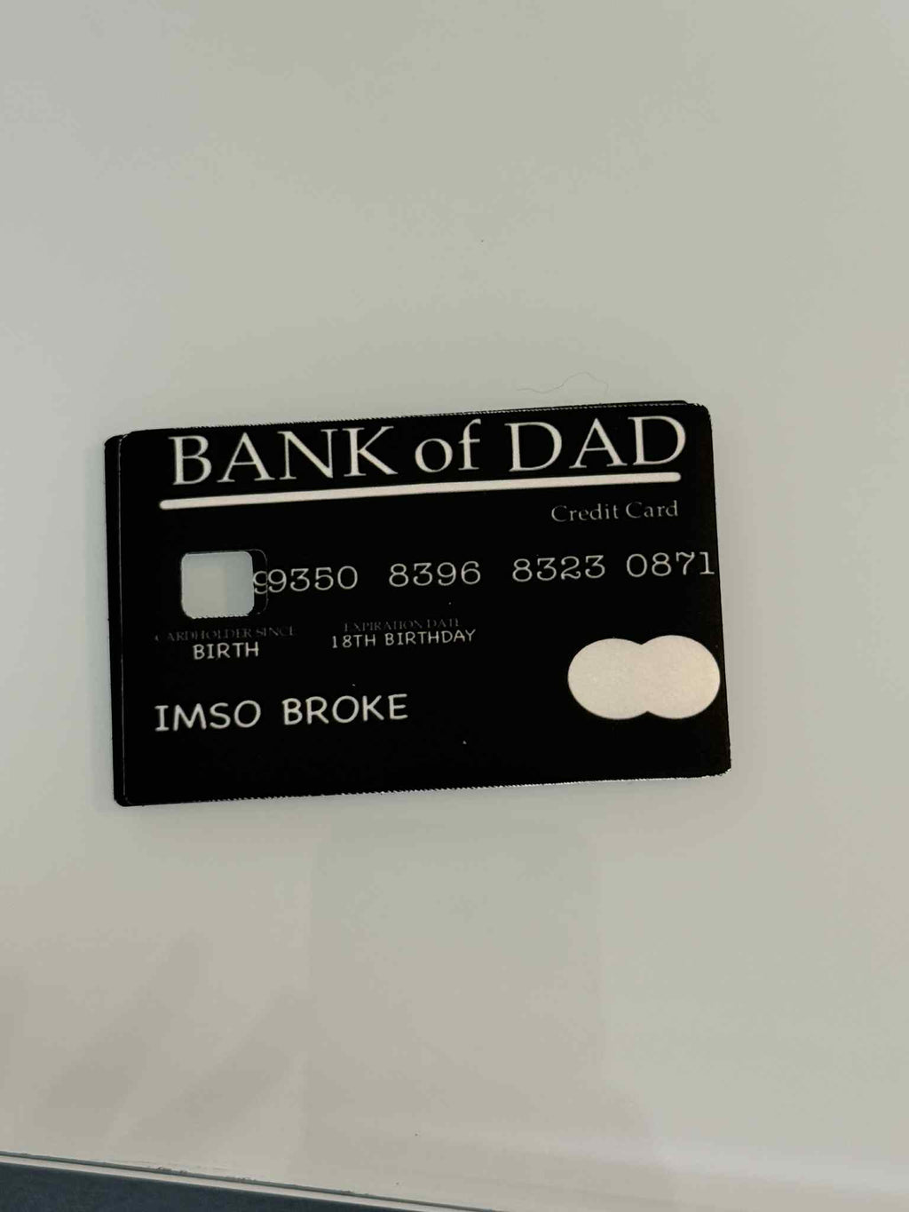 Bank Of Dad Credit Card