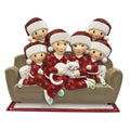 Family with Cat Personalized Ornament