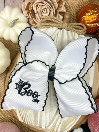 Boo Halloween Hair Bow | Clip or Headband
