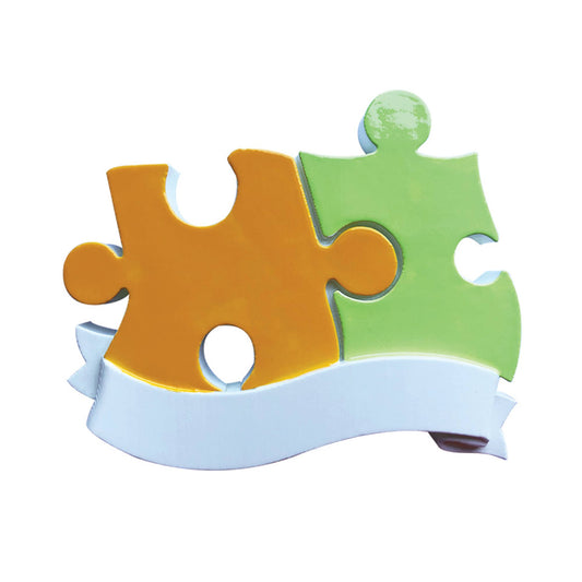Puzzle Piece Family Personalized Ornament