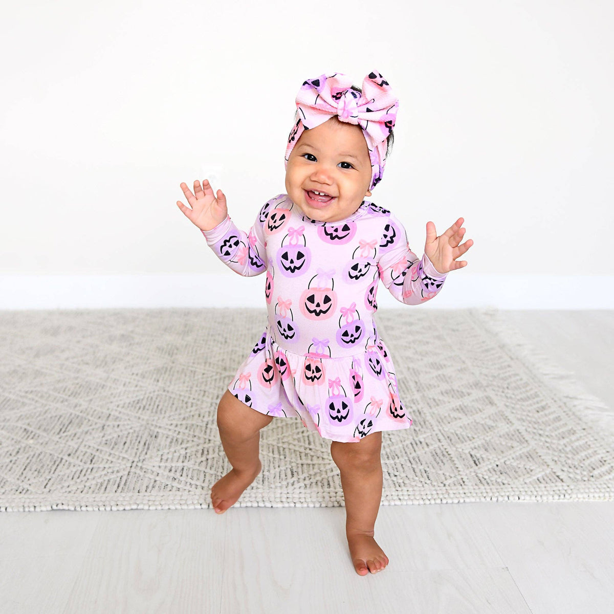 Emmy TUTU Halloween Pumpkins Baby Dress Outfit