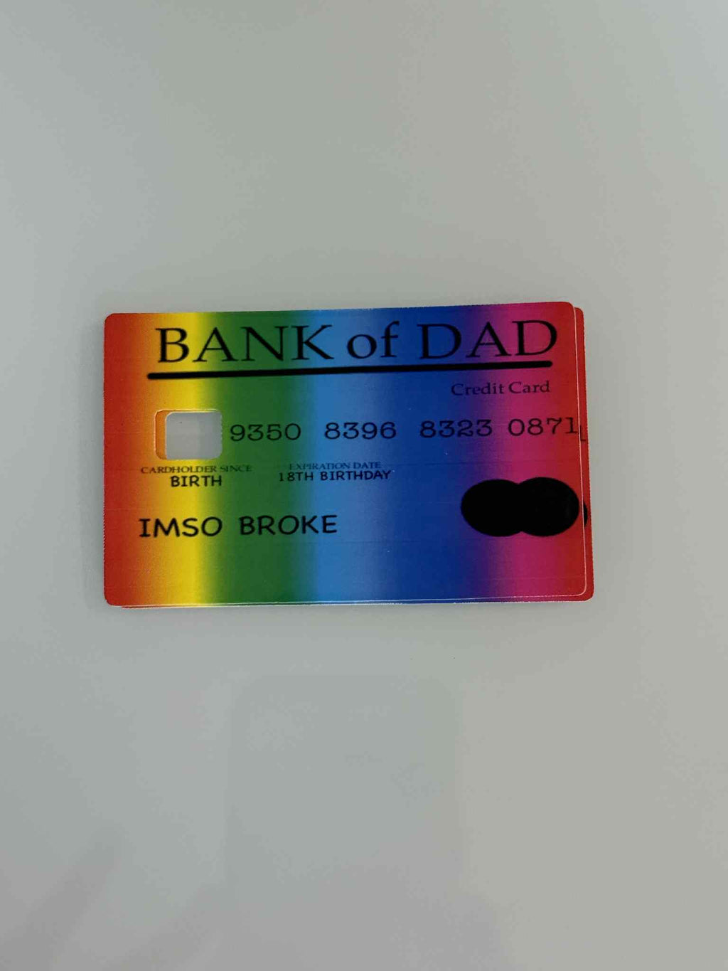 Bank Of Dad Credit Card