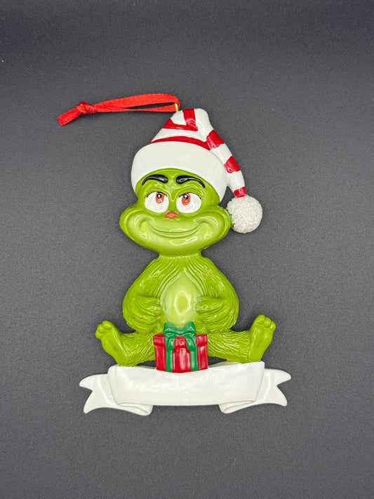 Green Furry Specialty Ornament