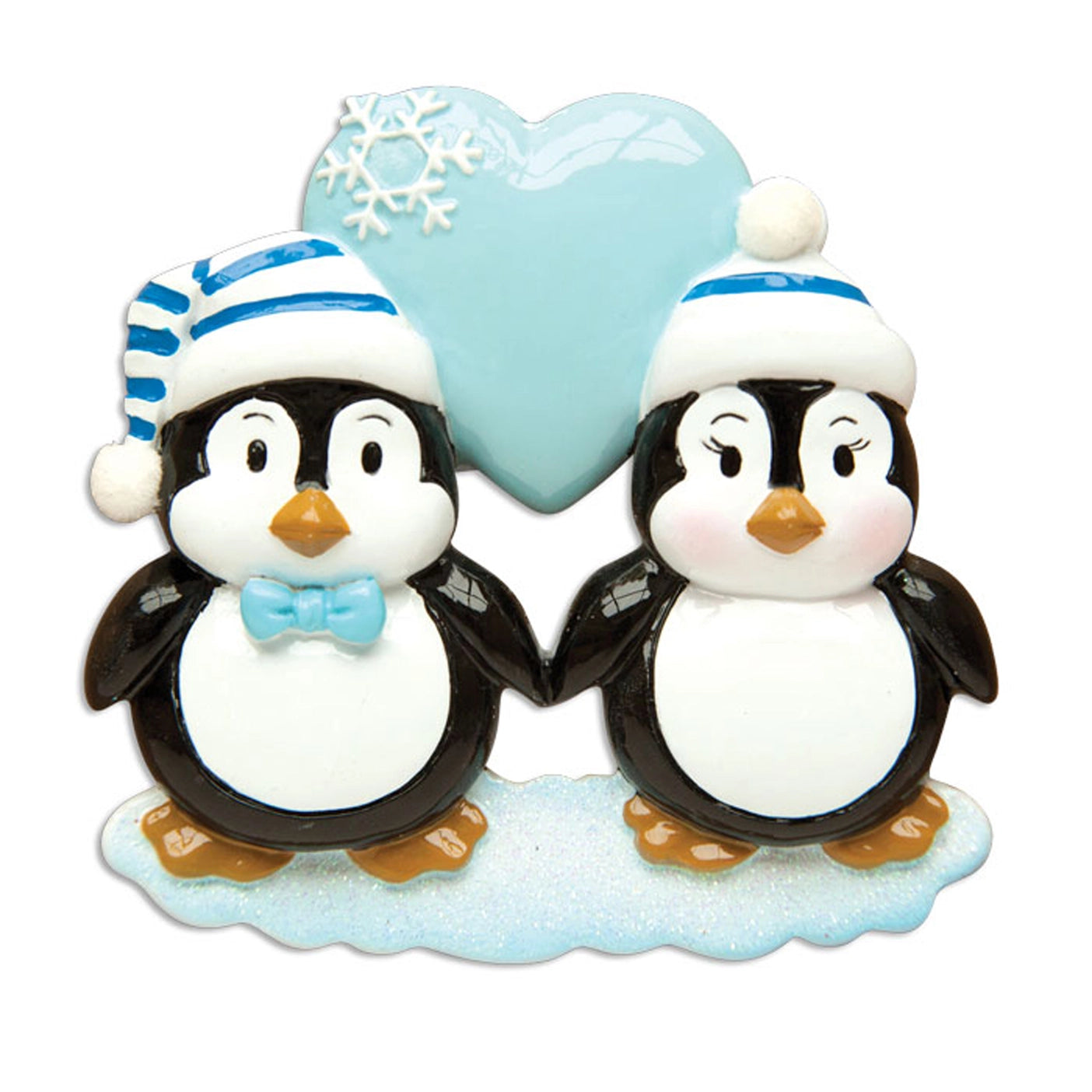 Penguin Couple Family Ornaments