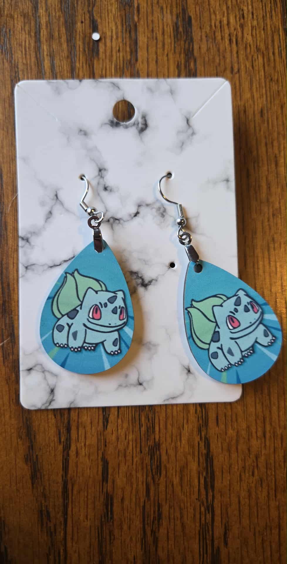 Pokemon Design Tear Drop Earrings