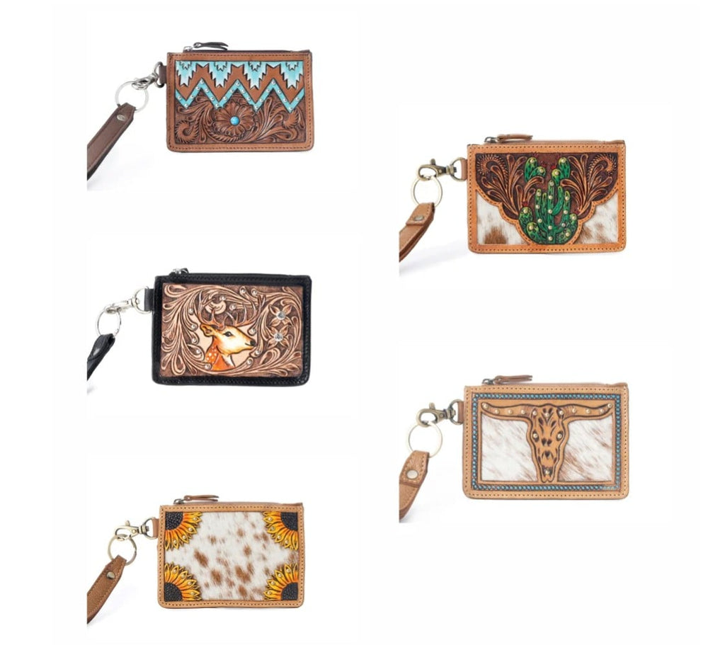 Hand Hewn Western Card Holder
