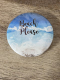 Beach theme fridge magnets
