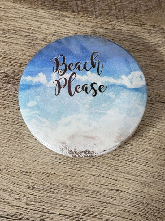 Beach theme fridge magnets