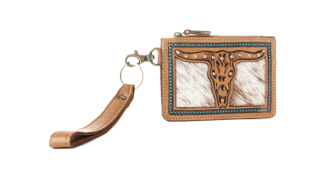 Hand Hewn Western Card Holder