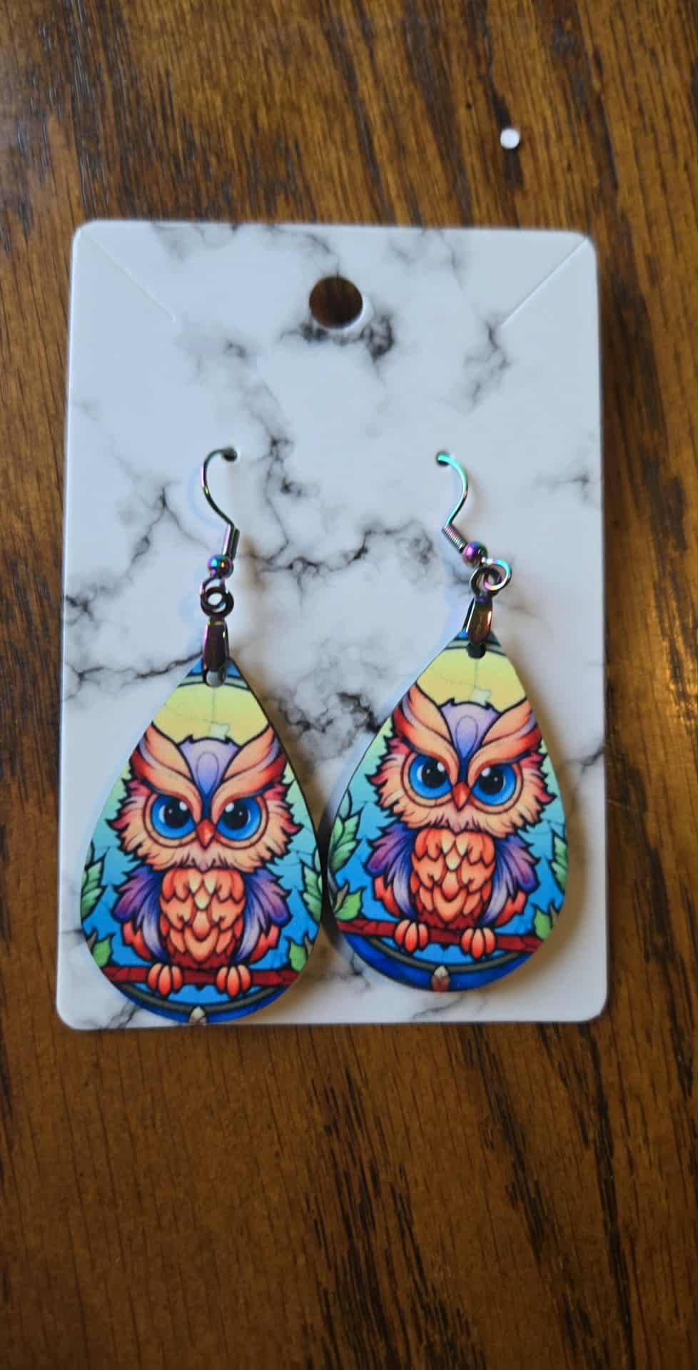 Animal Themed Tear Drop Earrings
