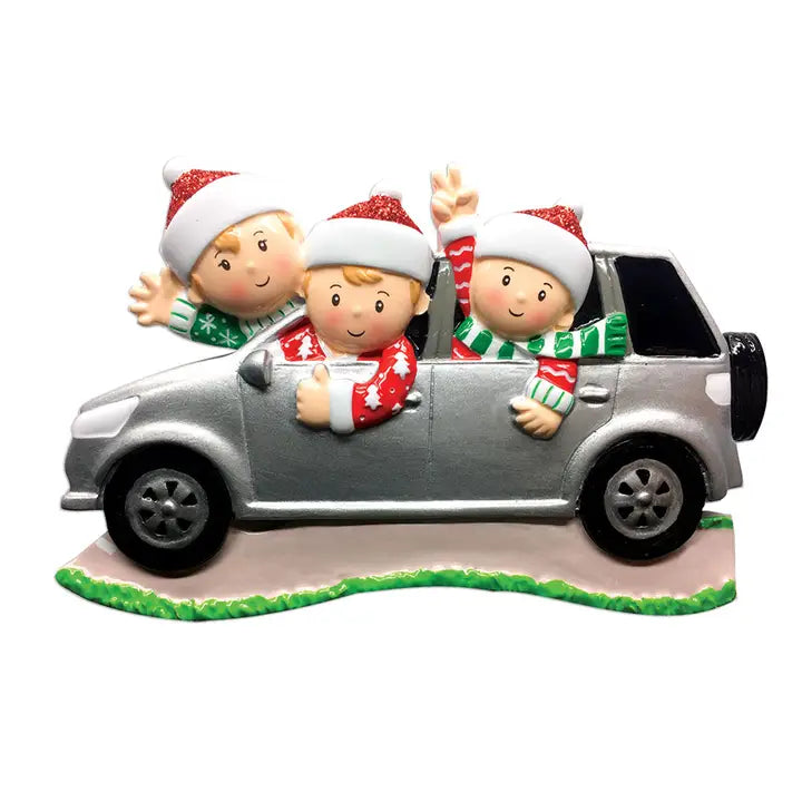 Christmas of 3 in SUV