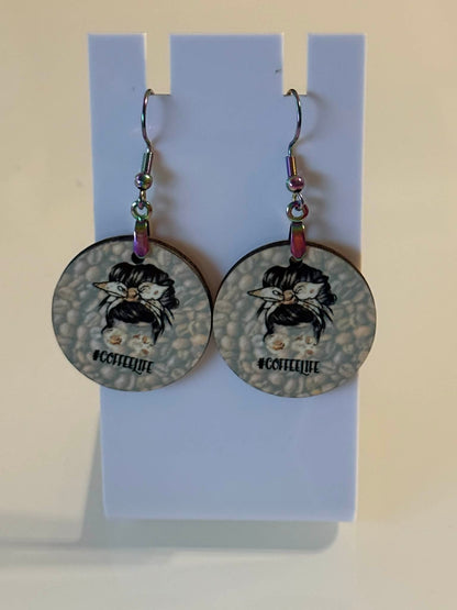 Coffee Designs Earrings