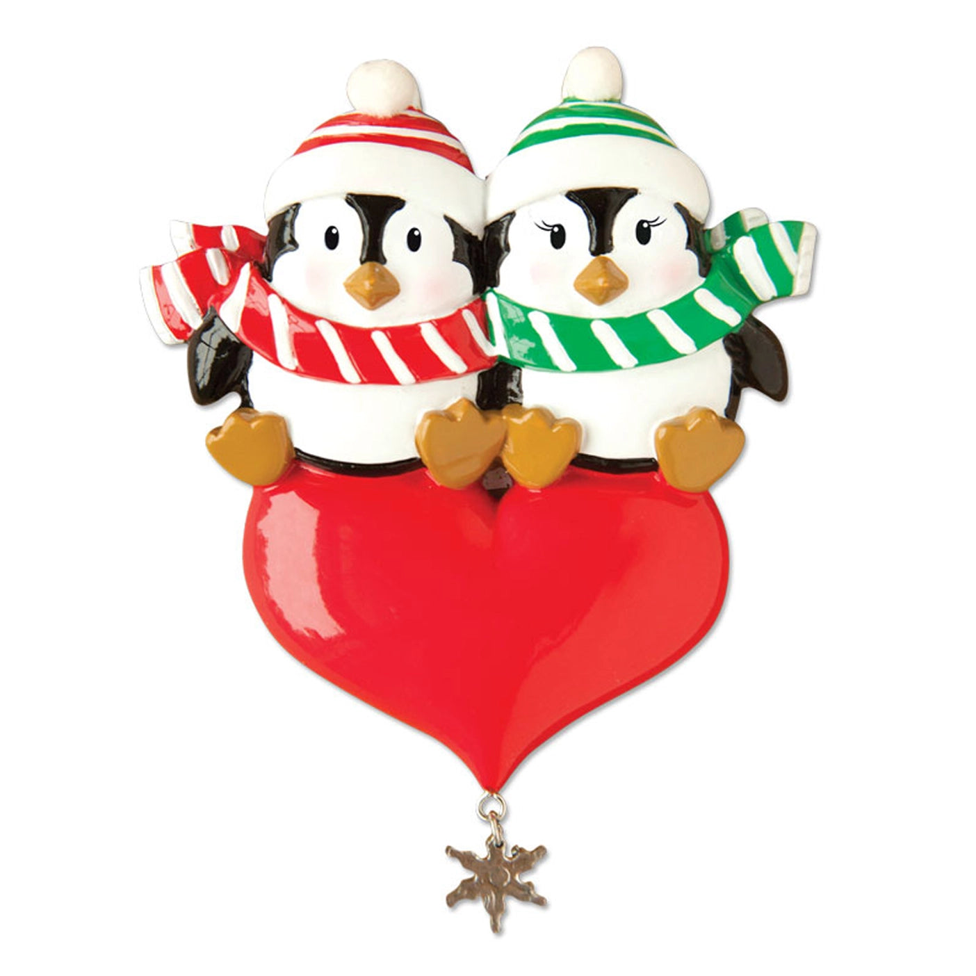 Penguin Couple Family Ornaments